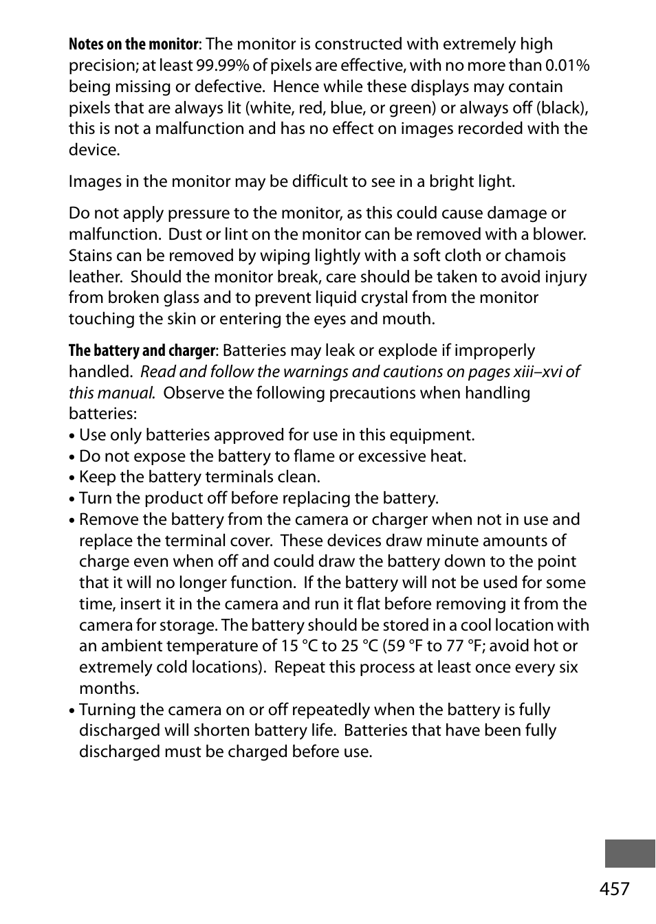 I and 457 | Nikon D750 DSLR Camera (Body Only) User Manual | Page 485 / 537