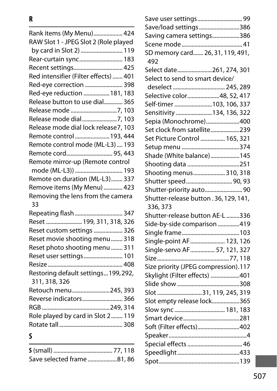 Nikon D750 DSLR Camera (Body Only) User Manual | Page 535 / 537