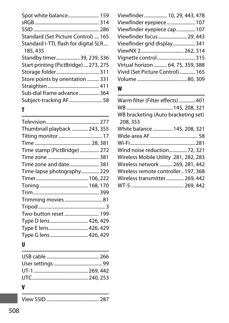 Nikon D750 DSLR Camera (Body Only) User Manual | Page 536 / 537