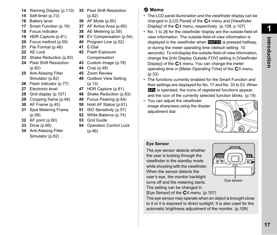 Pentax K-3 Mark III DSLR Camera (Black) User Manual | Page 19 / 148