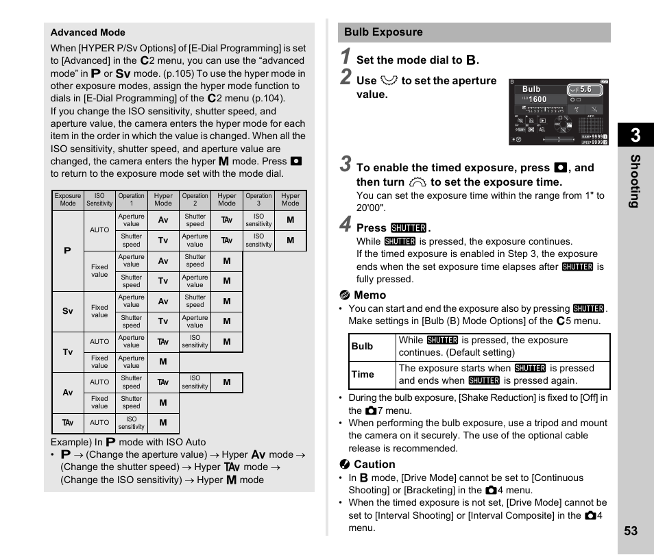 P.53, E. (p.53, Shoo ting 53 | Pentax K-3 Mark III DSLR Camera (Black) User Manual | Page 55 / 148