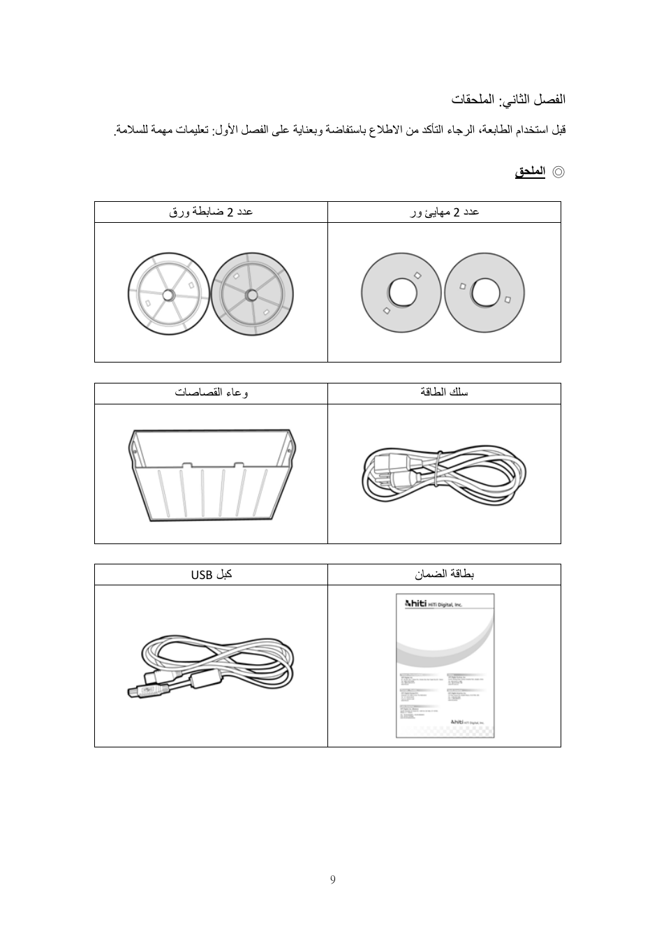 لصفلا, يناثلا, تاقحلملا | قحلملا | HiTi P525L Photo Printer User Manual | Page 259 / 275