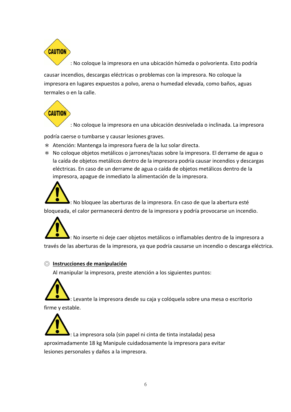 Instrucciones de manipulación | HiTi P525L Photo Printer User Manual | Page 32 / 275