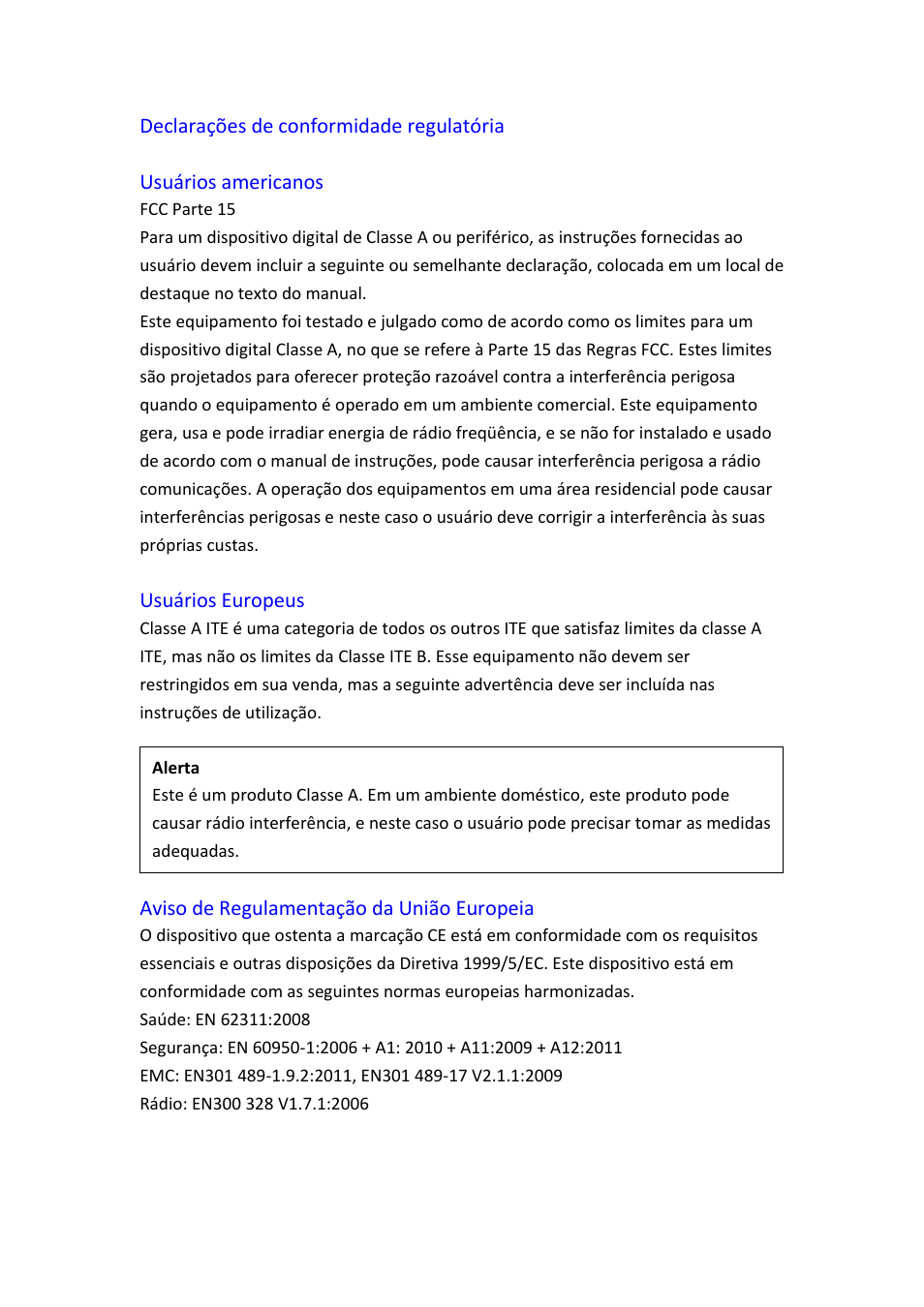 Declarações de conformidade regulatória | HiTi P525L Photo Printer User Manual | Page 56 / 275