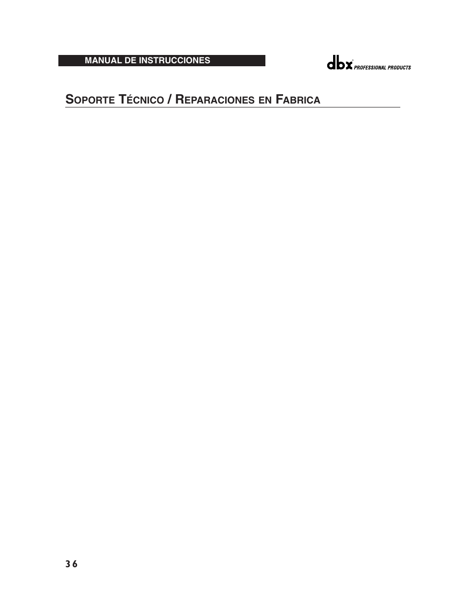 dbx Pro 12 Series User Manual | Page 40 / 44