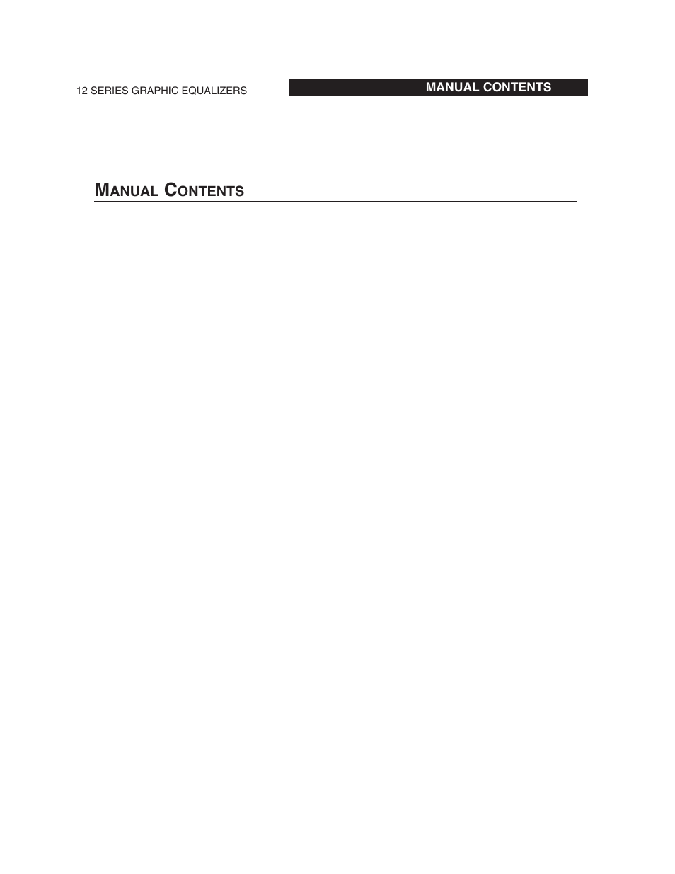 dbx Pro 12 Series User Manual | Page 5 / 44