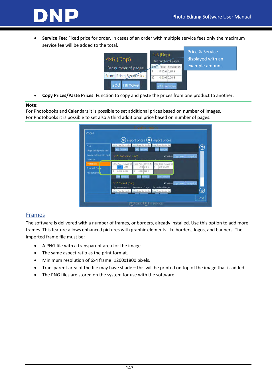 Frames | DNP DS-Tmini Kiosk Order Terminal User Manual | Page 147 / 194