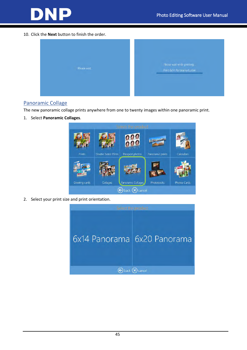 Panoramic collage | DNP DS-Tmini Kiosk Order Terminal User Manual | Page 45 / 194