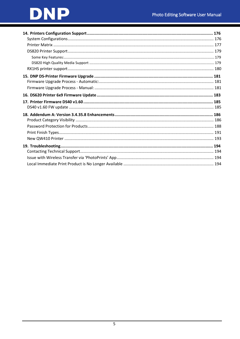 DNP DS-Tmini Kiosk Order Terminal User Manual | Page 5 / 194
