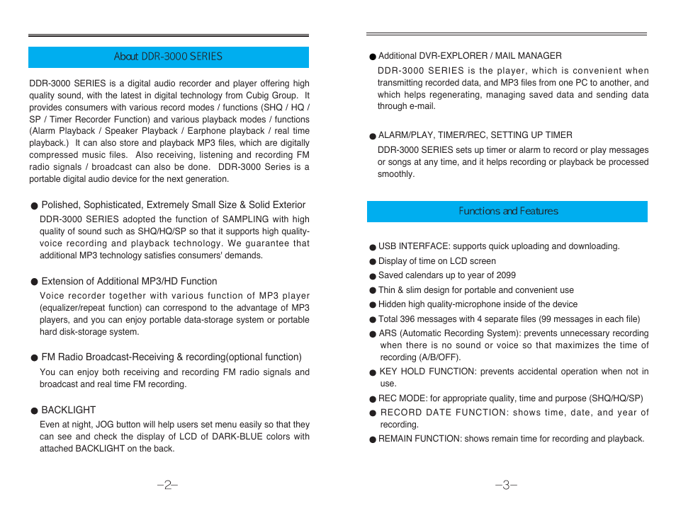 Diasonic Tech DDR-3128R User Manual | Page 3 / 27