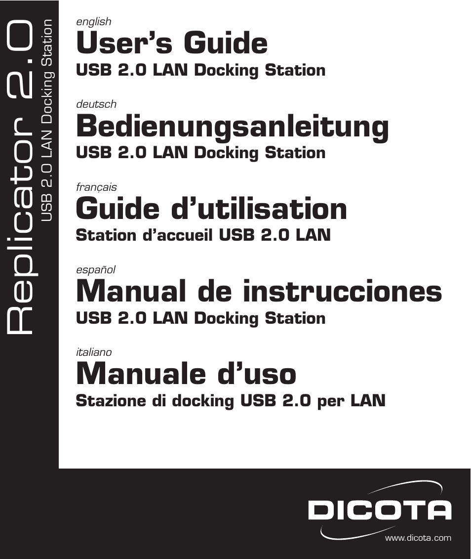 Dicota REPLICATOR 2 User Manual | 26 pages