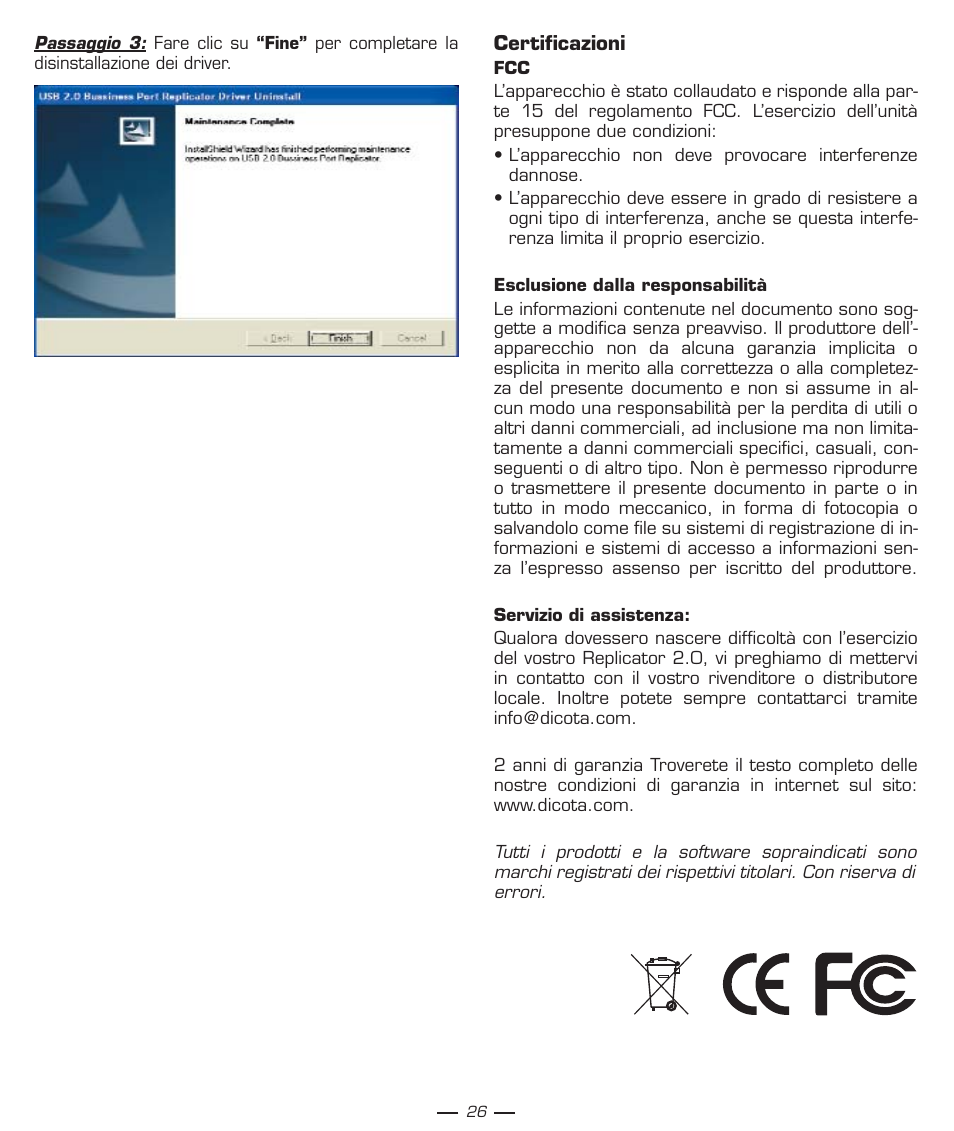 Dicota REPLICATOR 2 User Manual | Page 26 / 26