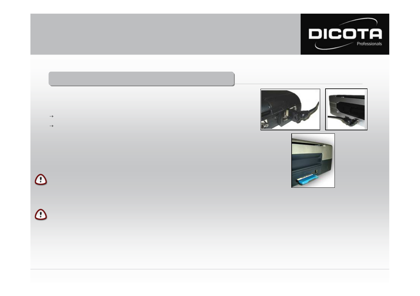 Mode d´emploi datacourier | Dicota DataCourier none User Manual | Page 16 / 16