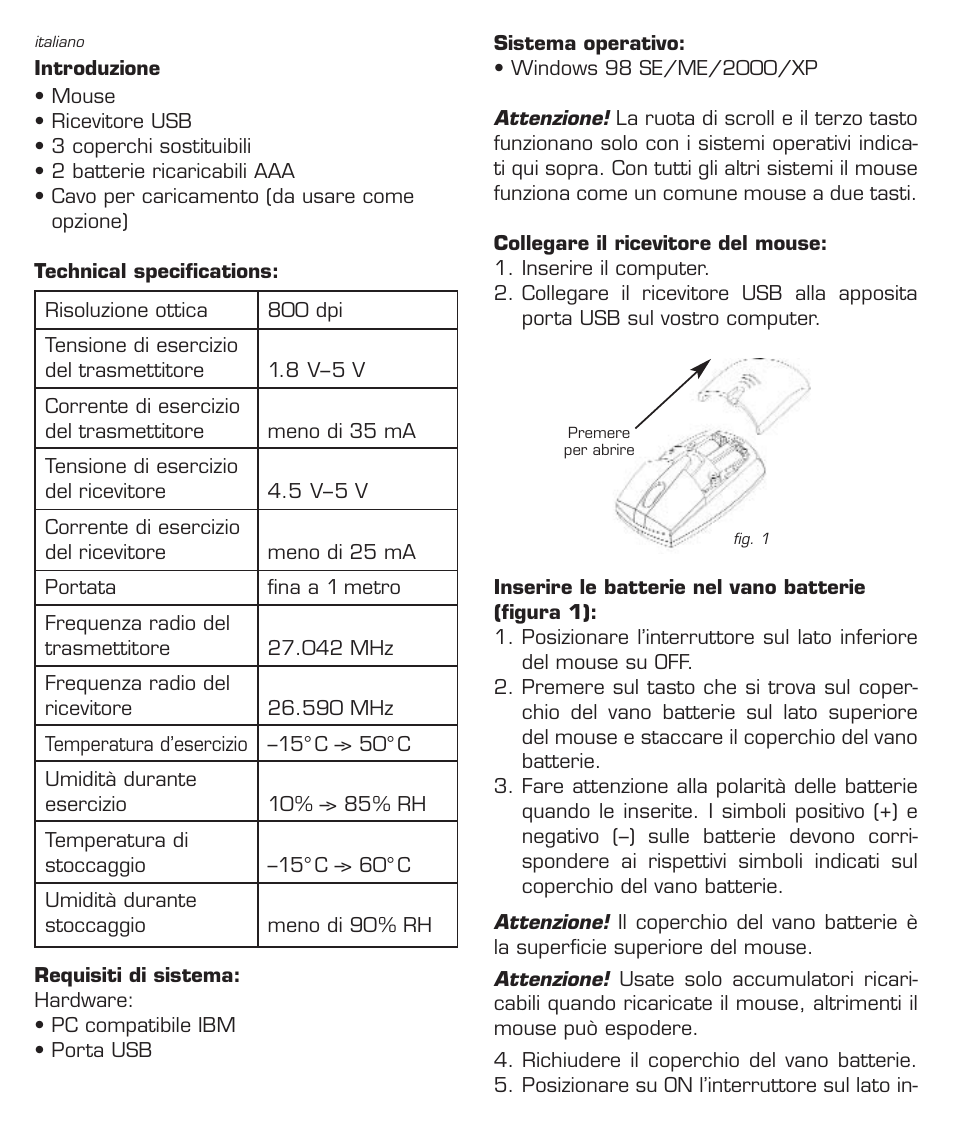 Dicota Optical Mouse User Manual | Page 12 / 14