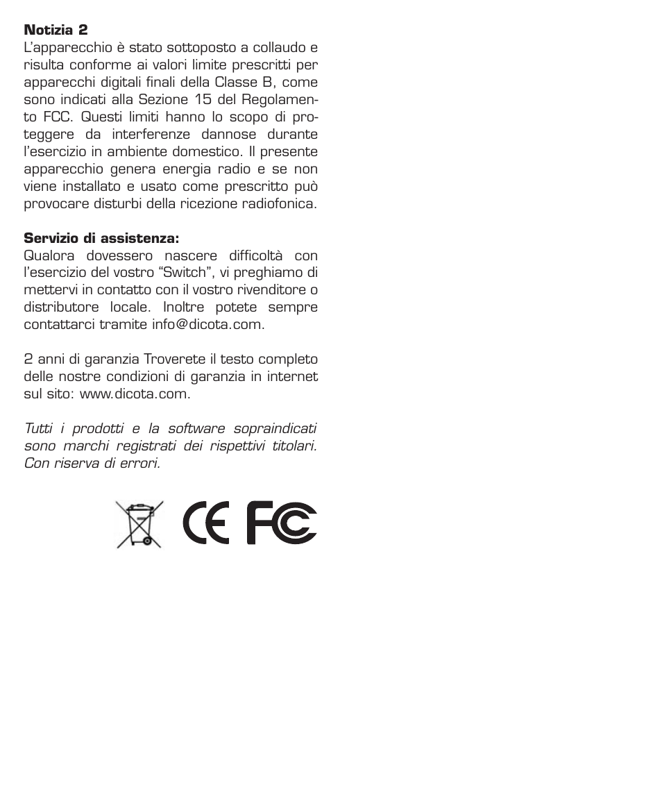 Dicota Optical Mouse User Manual | Page 14 / 14