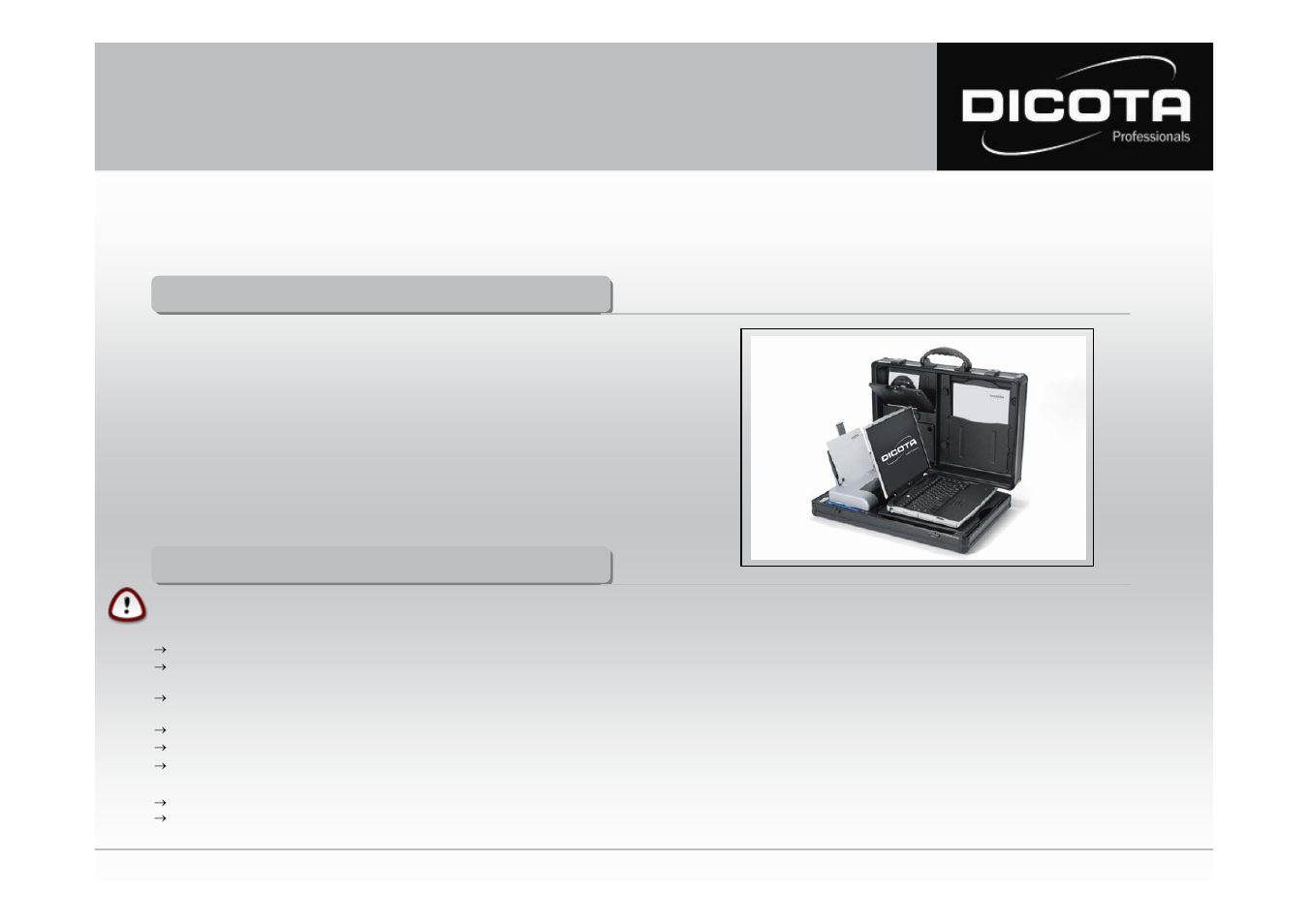 Dicota DataDesk 450 User Manual | Page 2 / 13