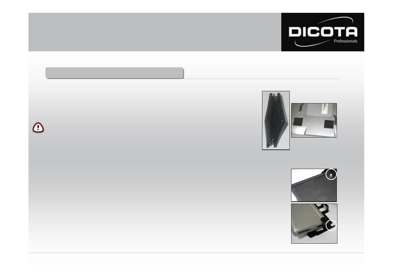 Mode d´emploi databox allround xl, Installation de l’imprimante portable | Dicota DataBox Allround XL User Manual | Page 12 / 13