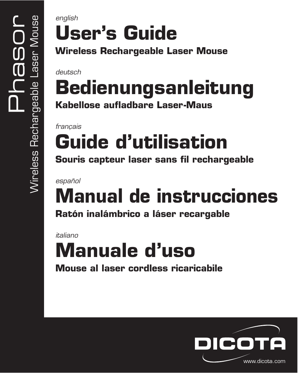 Dicota Phasor User Manual | 36 pages