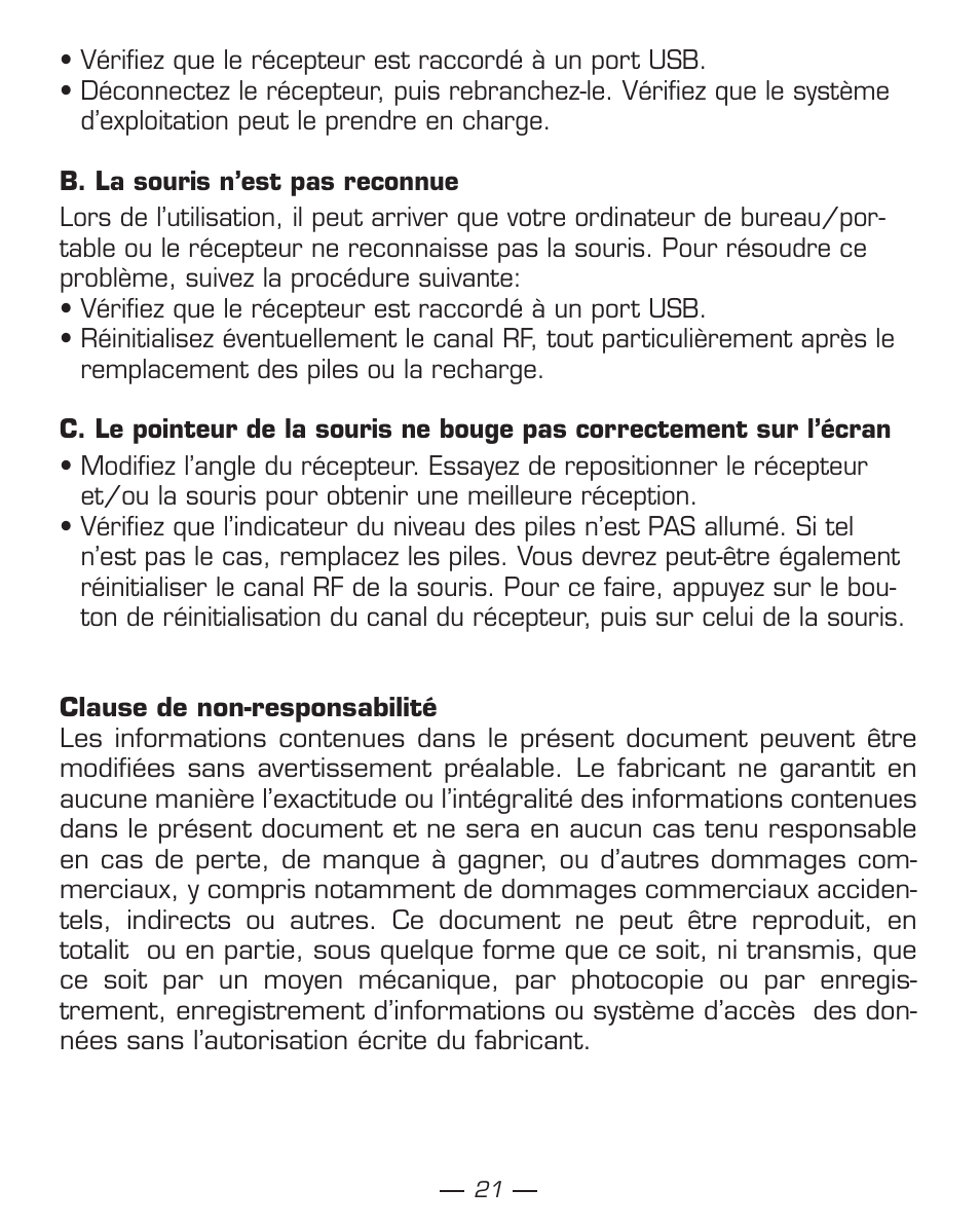 Dicota Phasor User Manual | Page 21 / 36