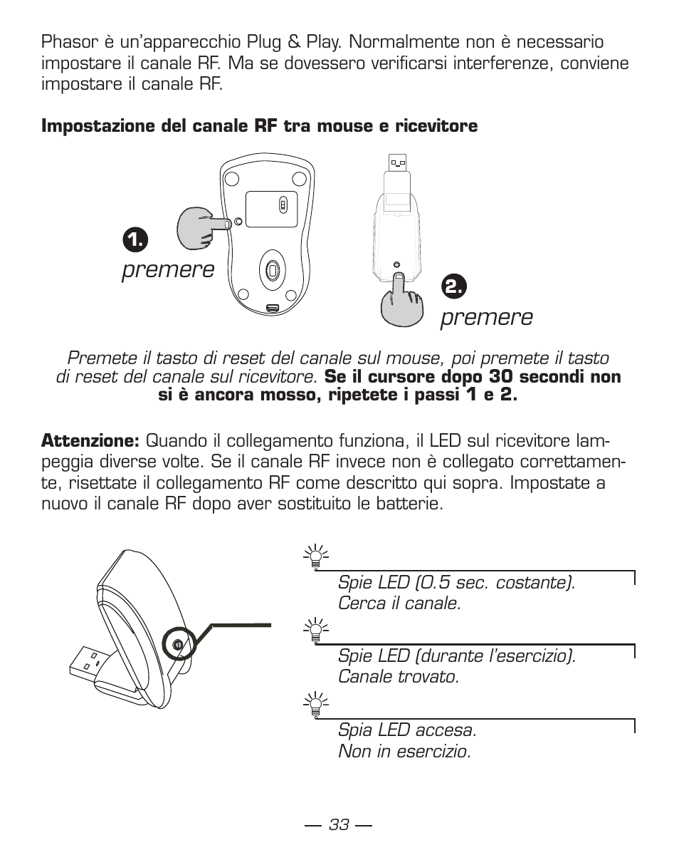 Premere | Dicota Phasor User Manual | Page 33 / 36