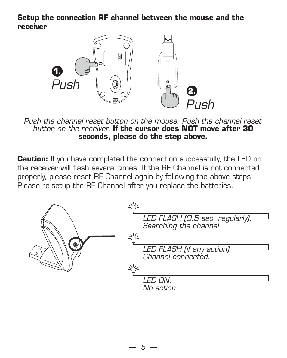 Push | Dicota Phasor User Manual | Page 5 / 36