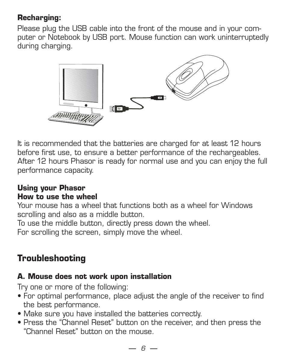 Dicota Phasor User Manual | Page 6 / 36