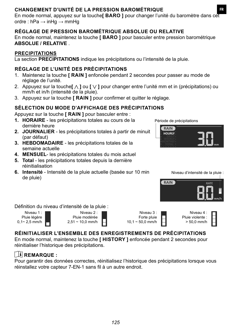 Explore Scientific 7-in-1 Sensor for 7-in-1 Wi-Fi Weather Station User Manual | Page 125 / 172