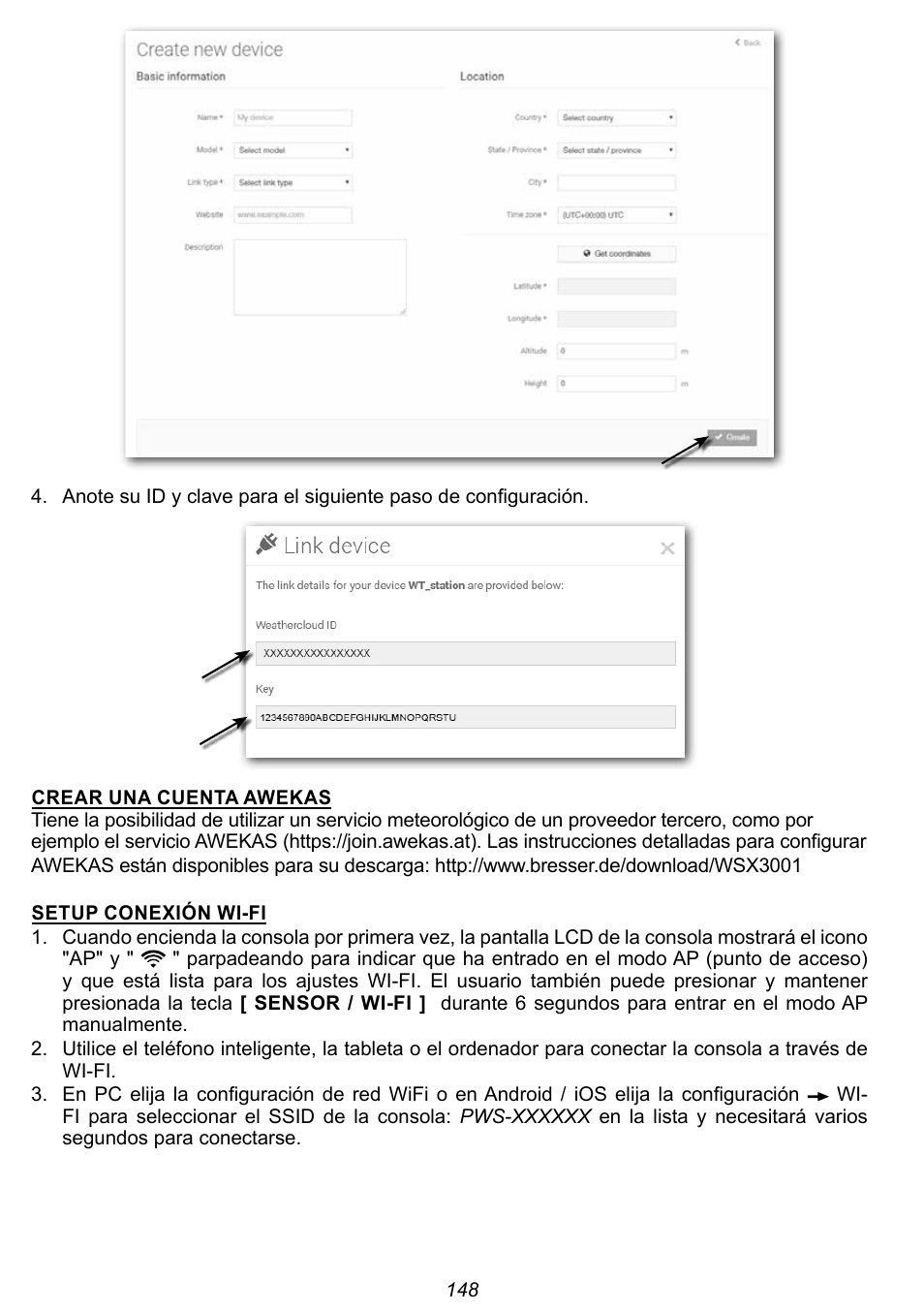 Explore Scientific 7-in-1 Sensor for 7-in-1 Wi-Fi Weather Station User Manual | Page 148 / 172