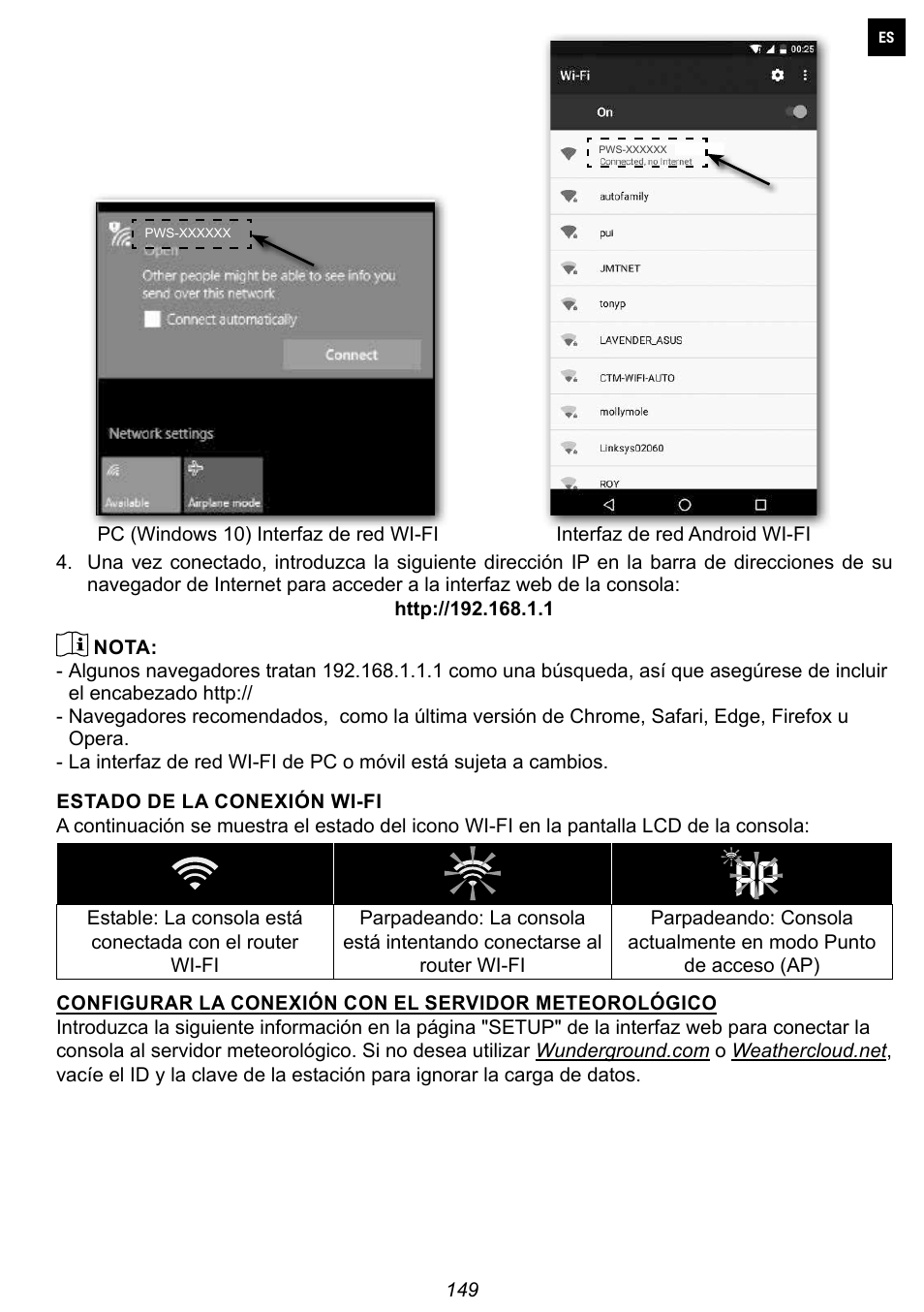 Explore Scientific 7-in-1 Sensor for 7-in-1 Wi-Fi Weather Station User Manual | Page 149 / 172