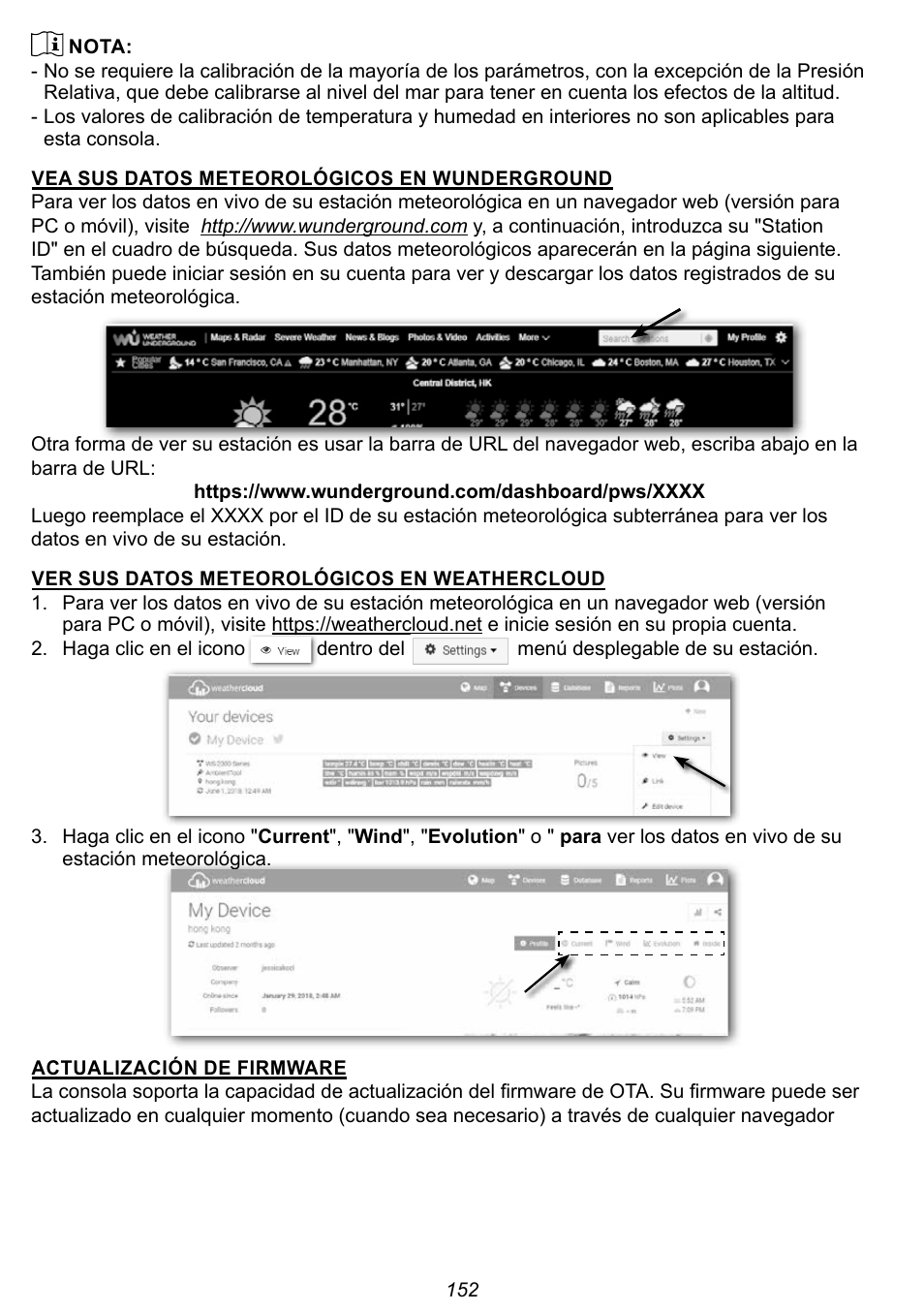 Explore Scientific 7-in-1 Sensor for 7-in-1 Wi-Fi Weather Station User Manual | Page 152 / 172