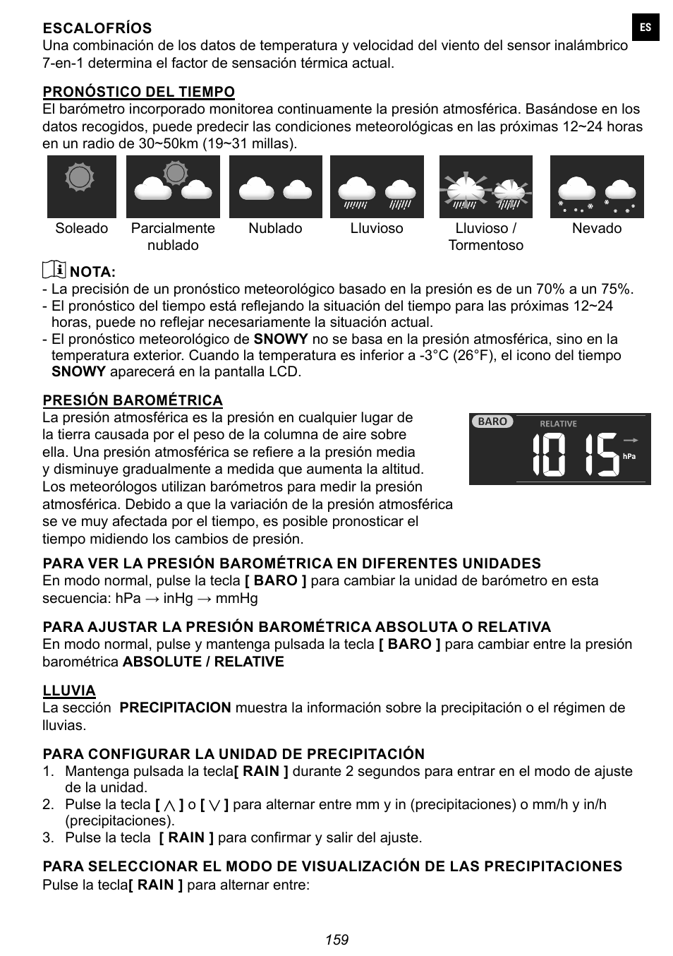 Explore Scientific 7-in-1 Sensor for 7-in-1 Wi-Fi Weather Station User Manual | Page 159 / 172