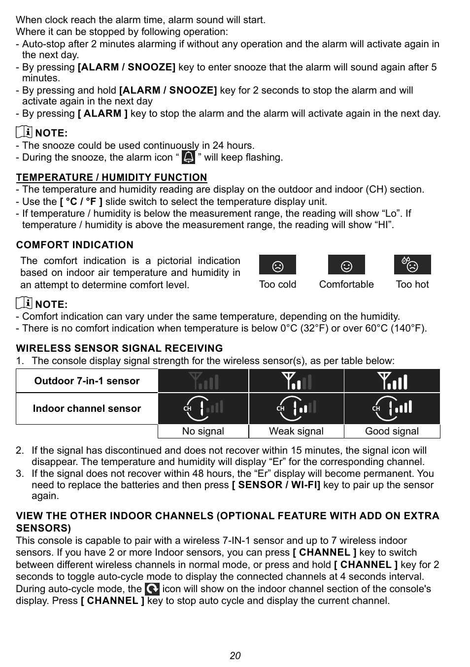 Explore Scientific 7-in-1 Sensor for 7-in-1 Wi-Fi Weather Station User Manual | Page 20 / 172