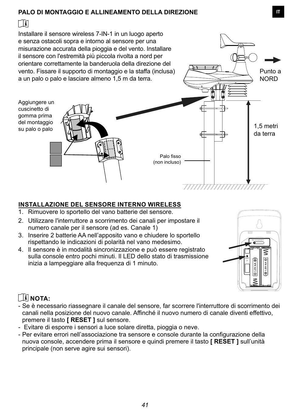 Explore Scientific 7-in-1 Sensor for 7-in-1 Wi-Fi Weather Station User Manual | Page 41 / 172