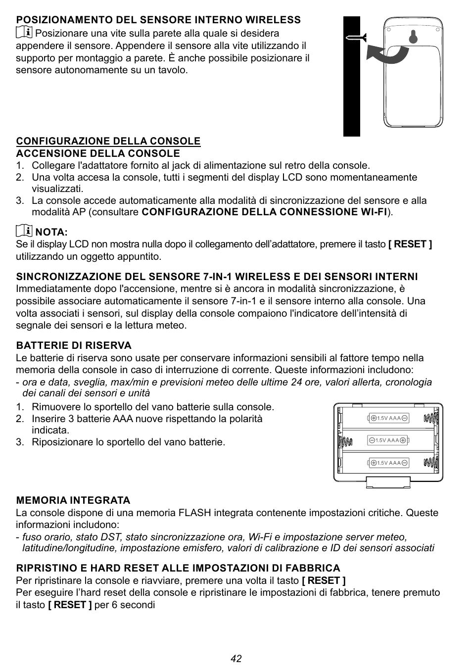 Explore Scientific 7-in-1 Sensor for 7-in-1 Wi-Fi Weather Station User Manual | Page 42 / 172