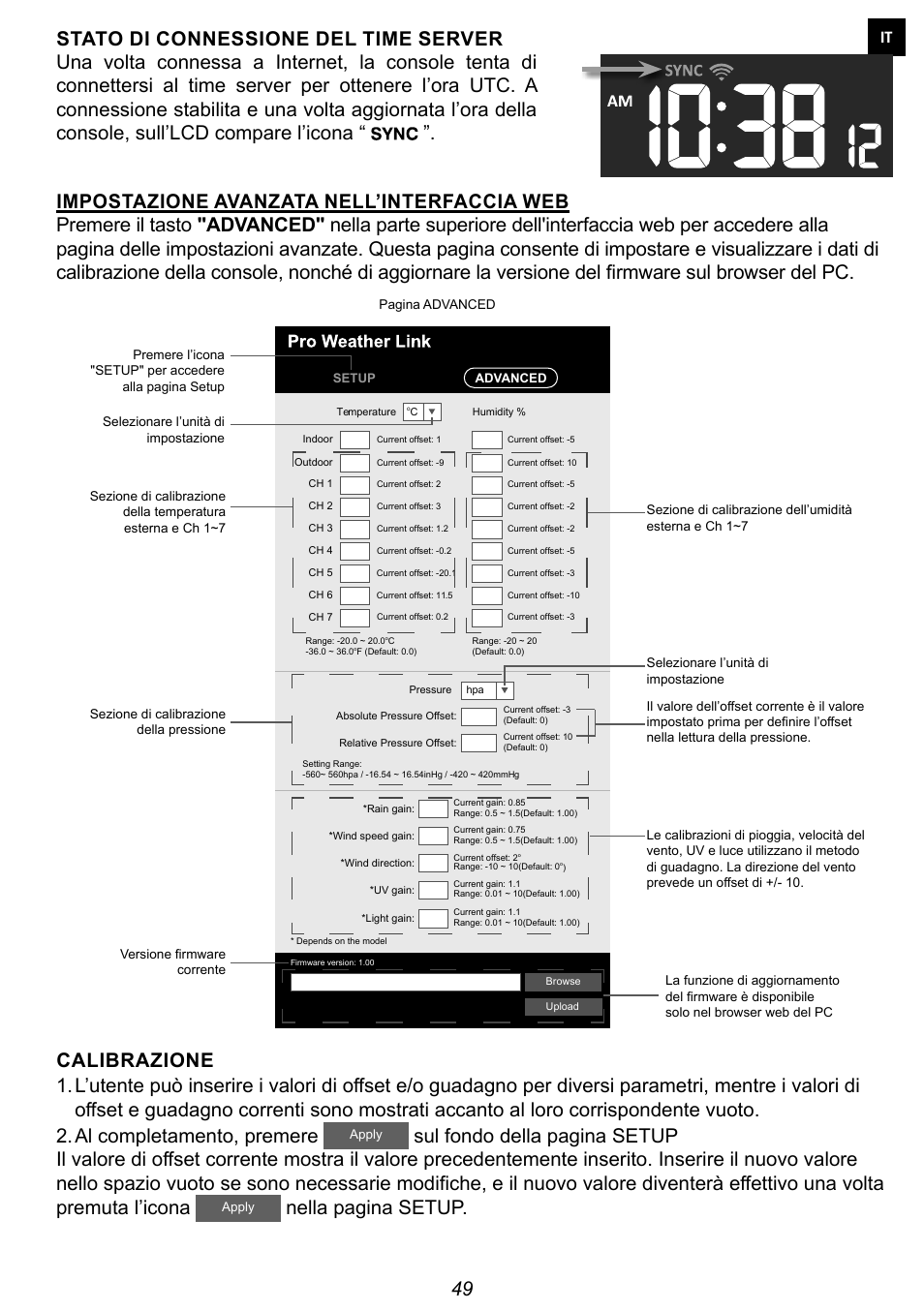 Nella pagina setup | Explore Scientific 7-in-1 Sensor for 7-in-1 Wi-Fi Weather Station User Manual | Page 49 / 172