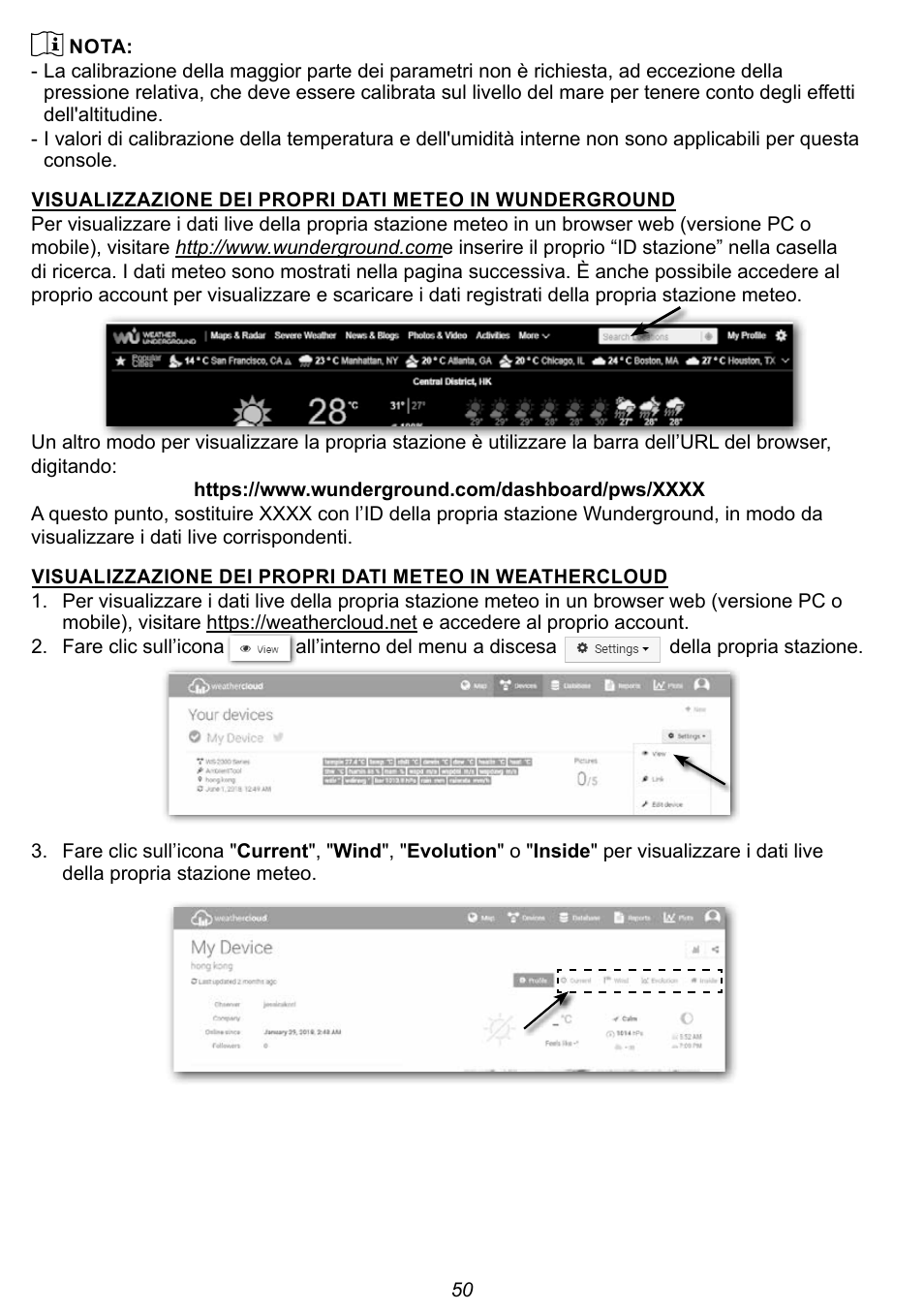 Explore Scientific 7-in-1 Sensor for 7-in-1 Wi-Fi Weather Station User Manual | Page 50 / 172