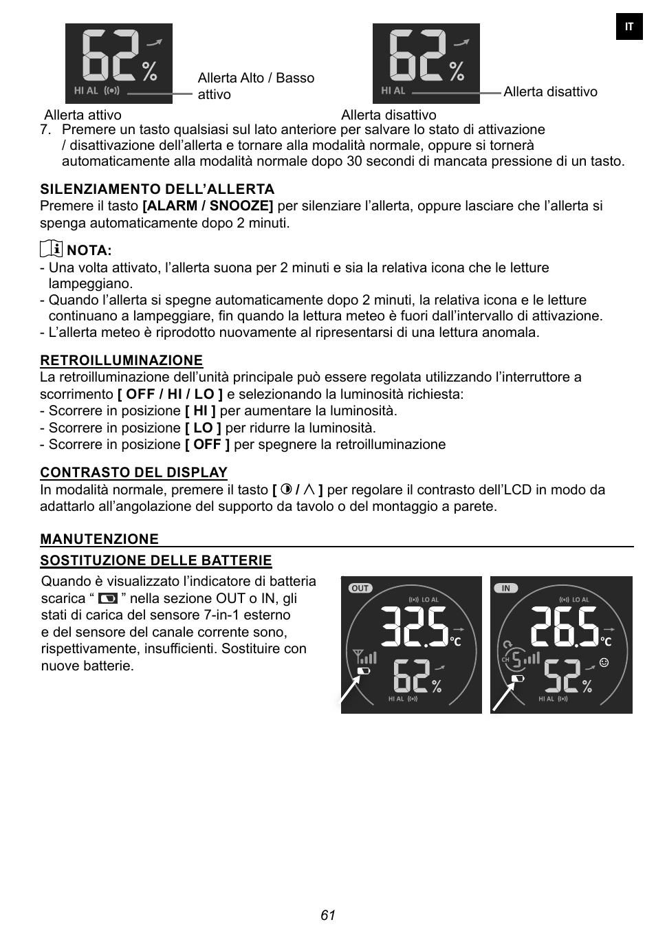 Explore Scientific 7-in-1 Sensor for 7-in-1 Wi-Fi Weather Station User Manual | Page 61 / 172