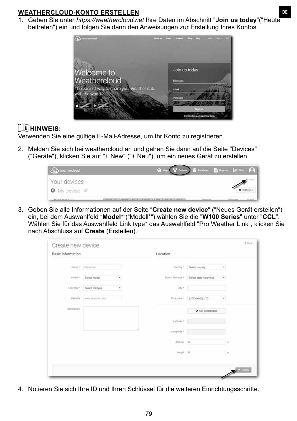 Explore Scientific 7-in-1 Sensor for 7-in-1 Wi-Fi Weather Station User Manual | Page 79 / 172