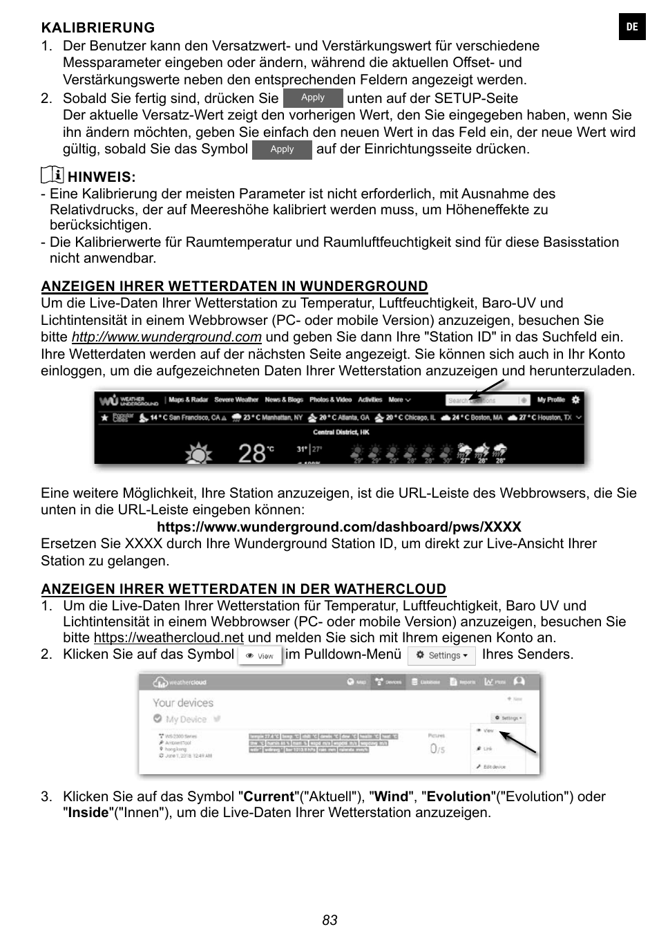 Explore Scientific 7-in-1 Sensor for 7-in-1 Wi-Fi Weather Station User Manual | Page 83 / 172