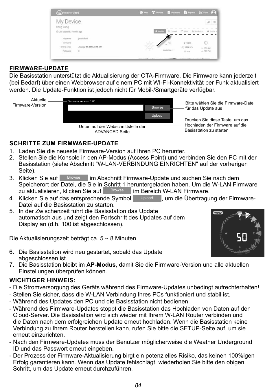 Explore Scientific 7-in-1 Sensor for 7-in-1 Wi-Fi Weather Station User Manual | Page 84 / 172