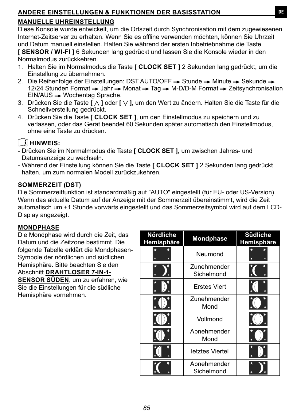 Explore Scientific 7-in-1 Sensor for 7-in-1 Wi-Fi Weather Station User Manual | Page 85 / 172