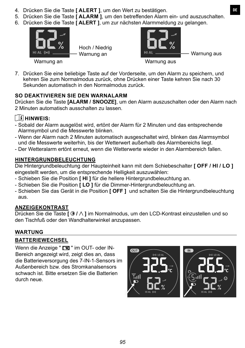 Explore Scientific 7-in-1 Sensor for 7-in-1 Wi-Fi Weather Station User Manual | Page 95 / 172