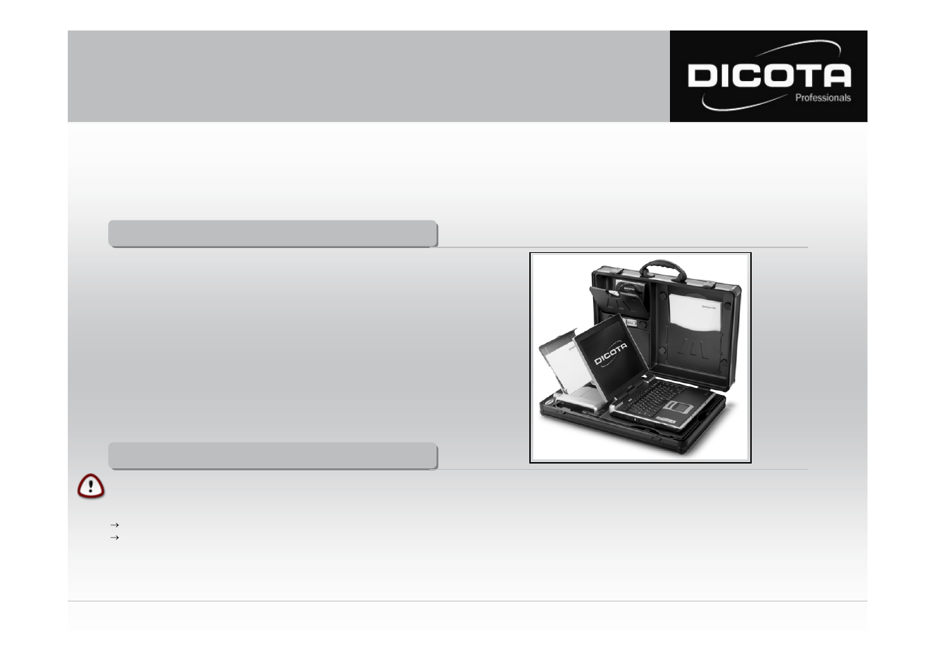 Dicota DataDesk 100 User Manual | Page 6 / 13