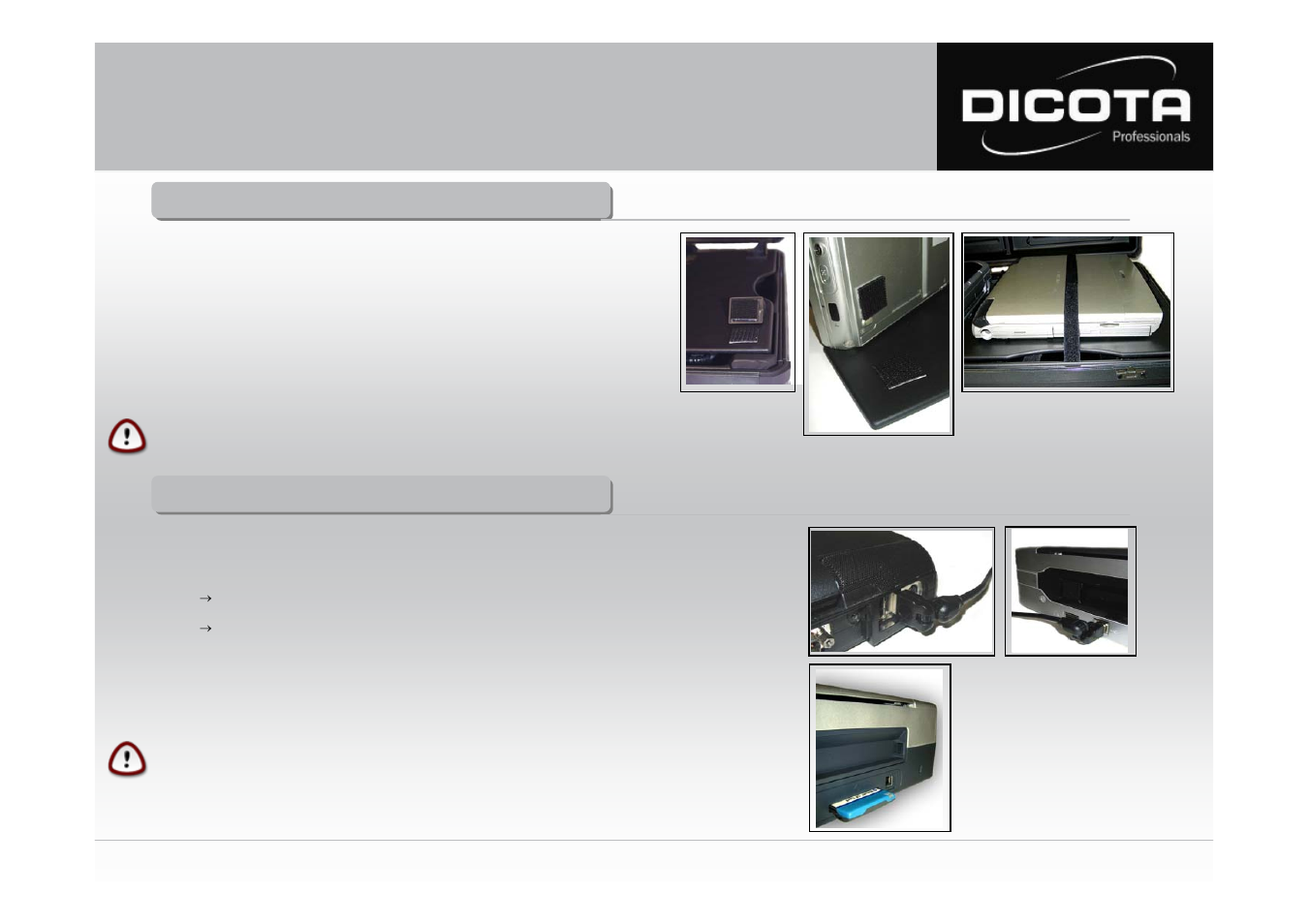 User manual datadesk 100 | Dicota DataDesk 100 User Manual | Page 9 / 13