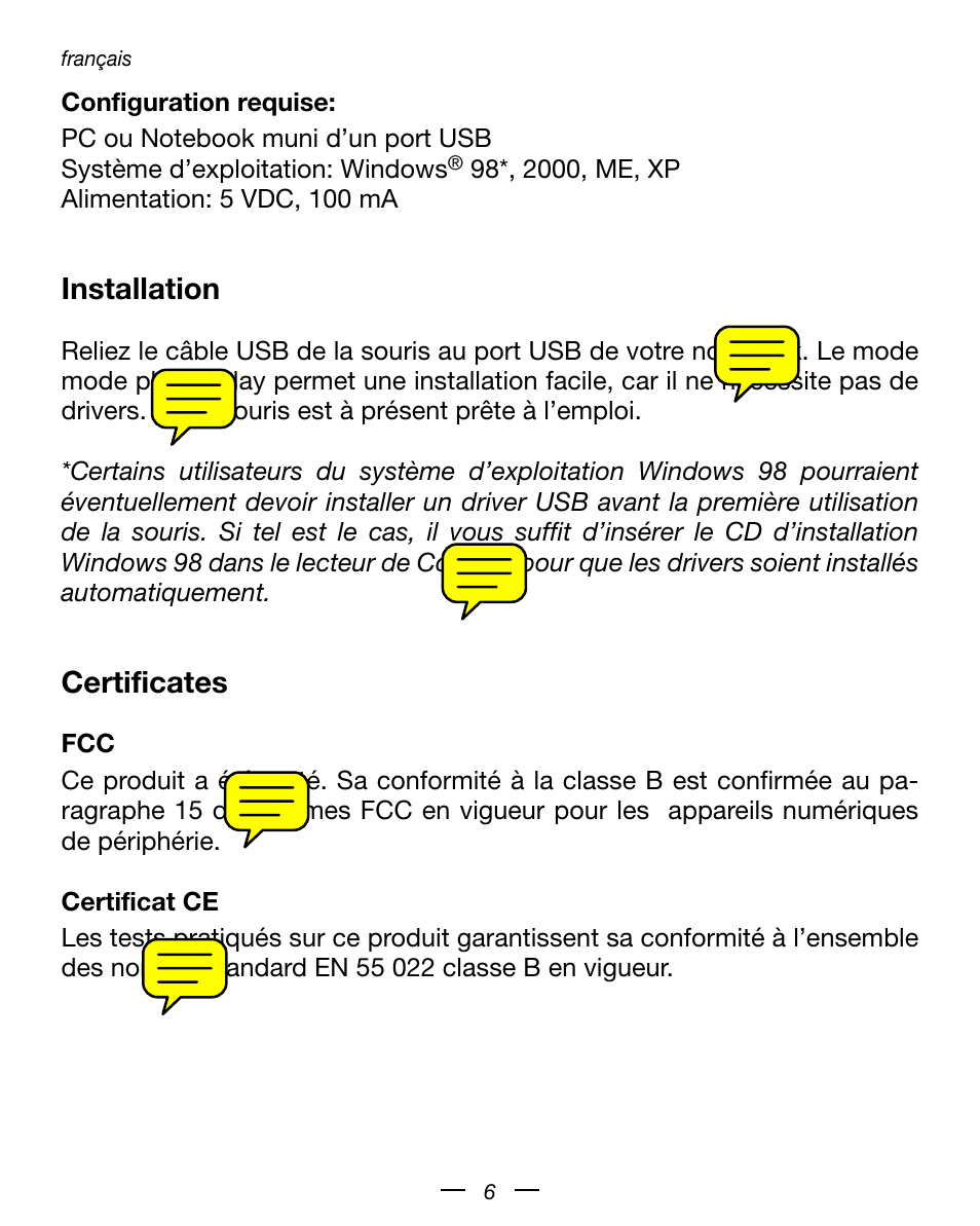 Dicota Optical USB Notebook Mouse User Manual | Page 6 / 19