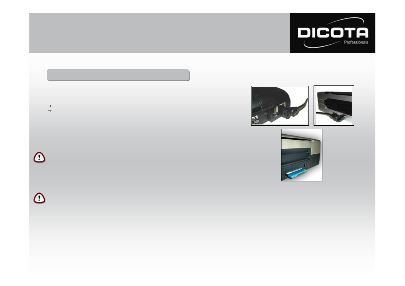 User manual datacart | Dicota DataCart User Manual | Page 11 / 16