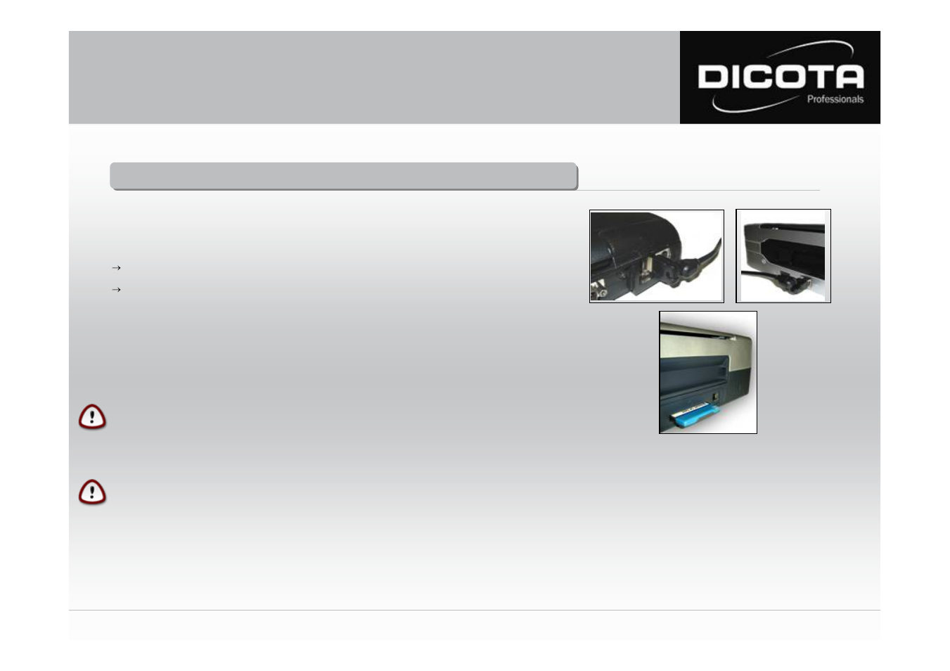 Mode d´emploi datacart | Dicota DataCart User Manual | Page 16 / 16