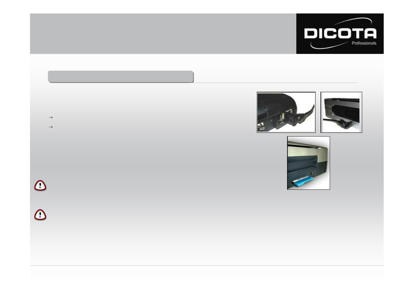 Gebrauchsanleitung datacart | Dicota DataCart User Manual | Page 6 / 16