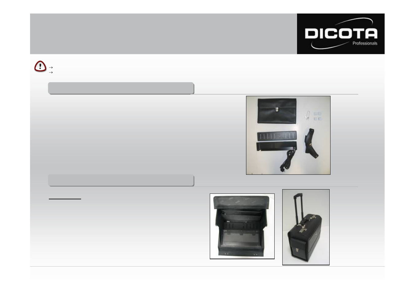 User manual datacart, Scope of supply – datacart, Features – datacart | Dicota DataCart User Manual | Page 8 / 16