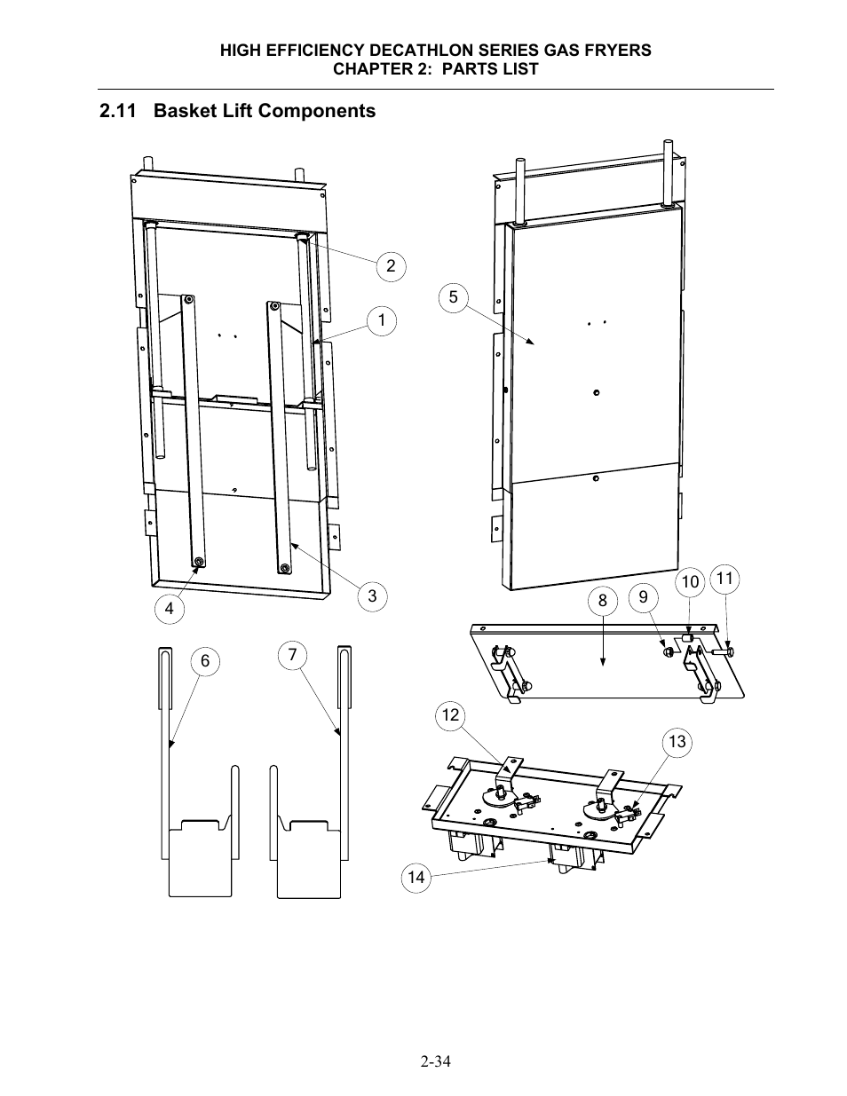 11 basket lift components | Dean & Deluca SCFHDC User Manual | Page 90 / 98
